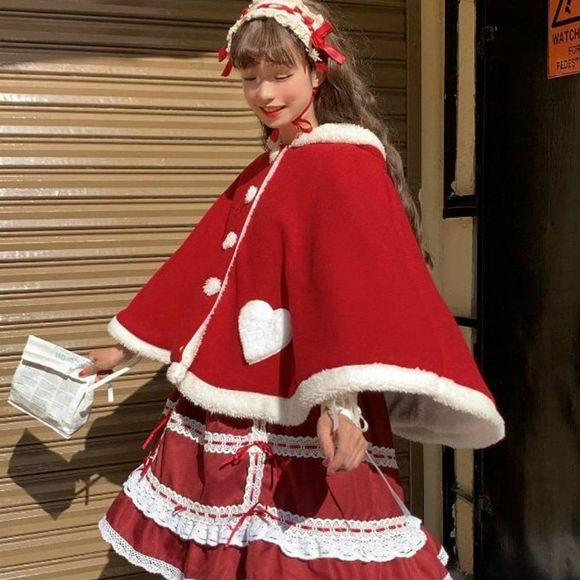 Little Angel Kitty Cat Plush Poncho Cape - Picture 6 of 7